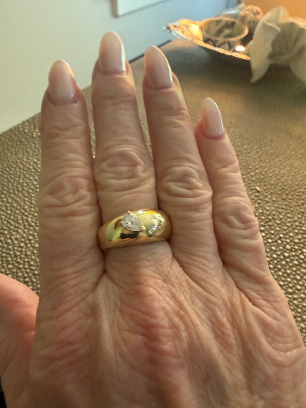 14K Diamond Cocktail Ring - Picture 4 of 7